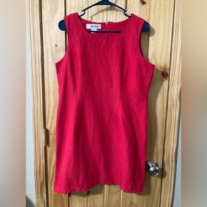 Appraisal size M/L (?) 100% linen sleeveless mini dress